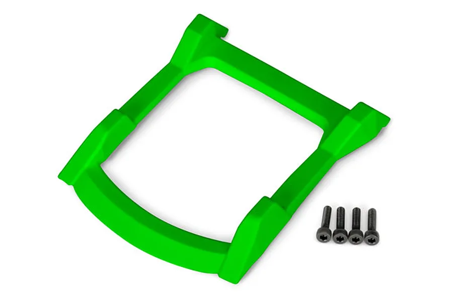 Traxxas Rustler 4x4 Body Roof Skid Plate w/ Screws (Green) image 37044