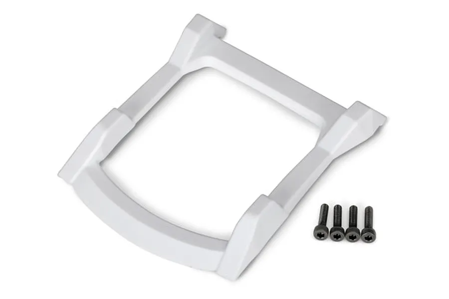 Traxxas Rustler 4x4 Body Roof Skid Plate w/ Screws (White) image 37045