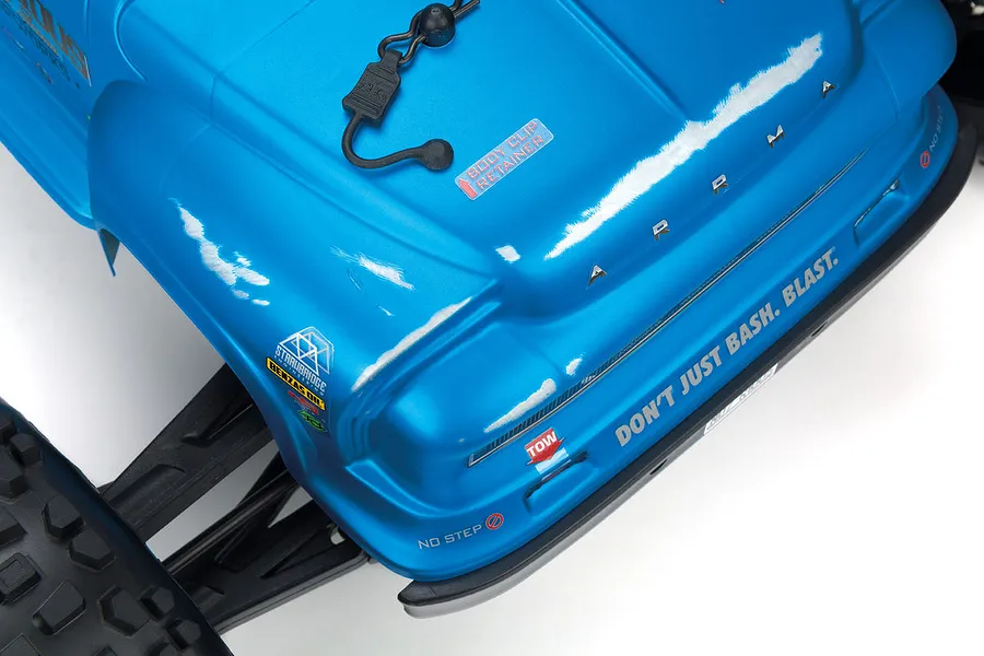 ARRMA 1/8 NOTORIOUS Real Steel Matte Blue Painted Body Shell image 37153
