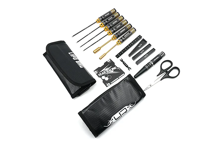 Yeah Racing 1/10 Track Day Tool Set w/ Lipo Safe Bag image 37159