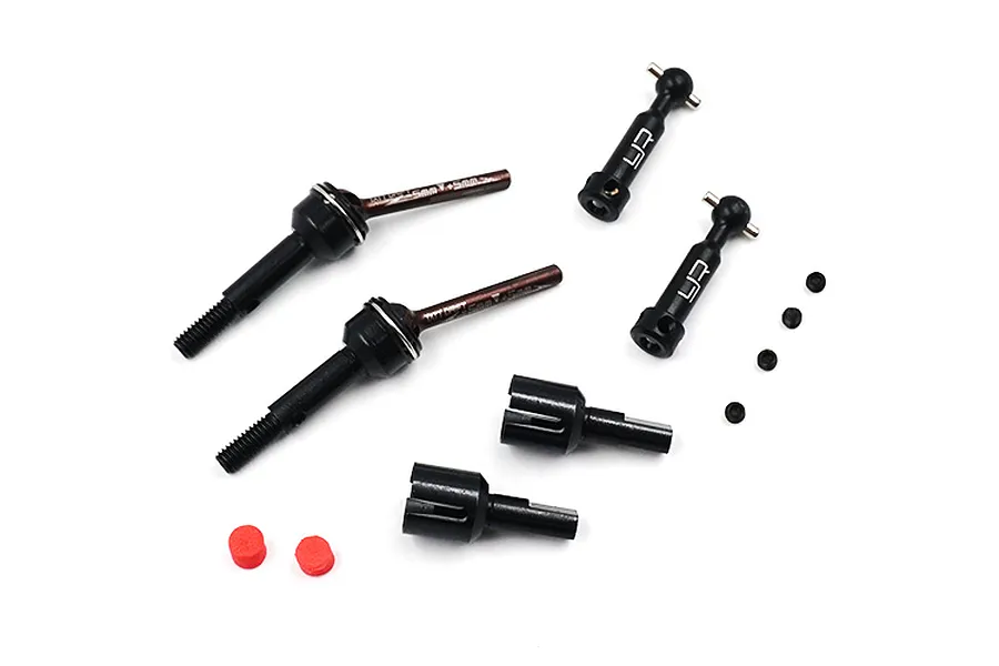 Yeah Racing G45 Steel Tamiya TT-02 Adjustable Universal Drive Shaft Set 2Pcs image 37204