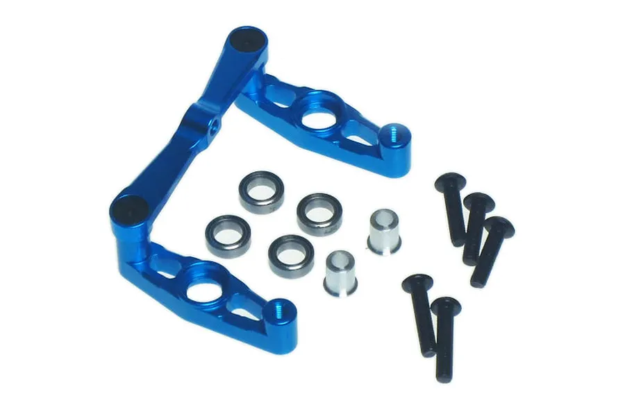 Yeah Racing Blue Aluminium Tamiya TT-02 Steering Rack w/ Bearings image 37232