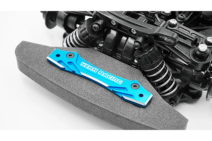 Yeah Racing Blue Aluminium Tamiya TT-02 Front Bumper Plate image 37245