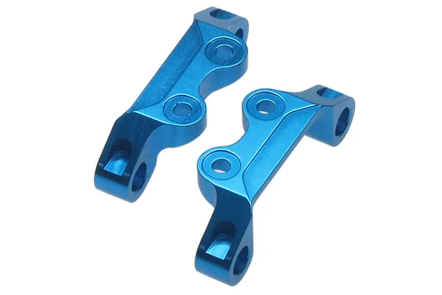 Yeah Racing Blue Aluminium Tamiya TT-02 Front &amp;amp; Rear Upper Suspension Arm Pin Mounts 2Pcs image 37253