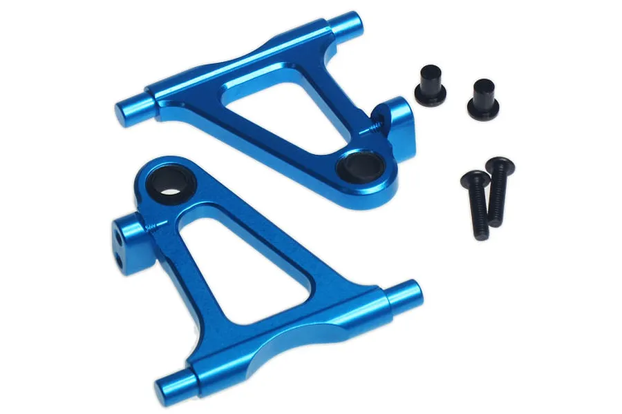 Yeah Racing Blue Aluminium Tamiya TT-02 Front Lower Suspension Arms 2Pcs image 37258