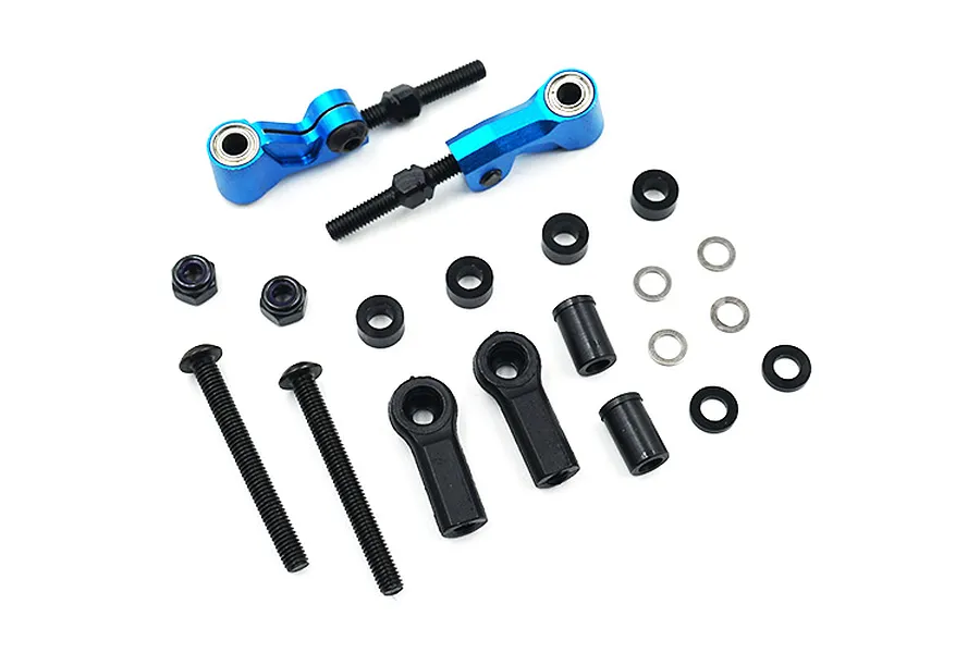 Yeah Racing Blue Aluminium Tamiya TT-02 RWD Adjustable Front or Rear Upper Suspension Arms 2Pcs image 37271