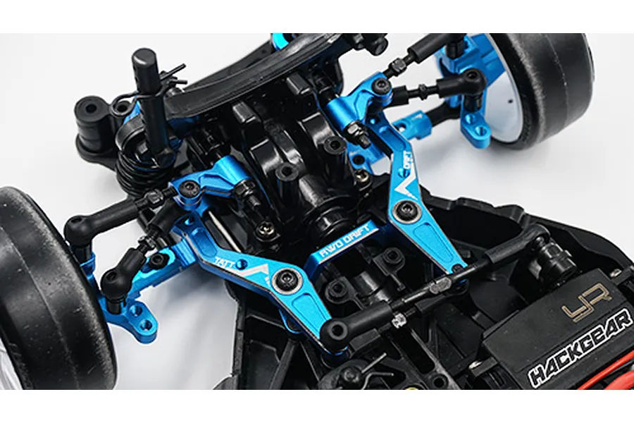 Yeah Racing Blue Aluminium Tamiya TT-02 RWD Adjustable Front or Rear Upper Suspension Arms 2Pcs image 37272