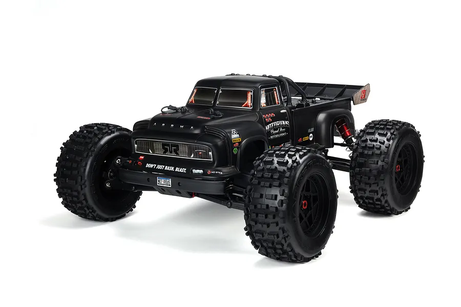 ARRMA 1/8 NOTORIOUS Real Steel Matte Black Painted Body Shell image 37322