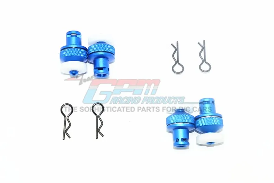 GPM Blue ARRMA Granite Front &amp;amp; Rear Magnetic Body Mount Set image 37394