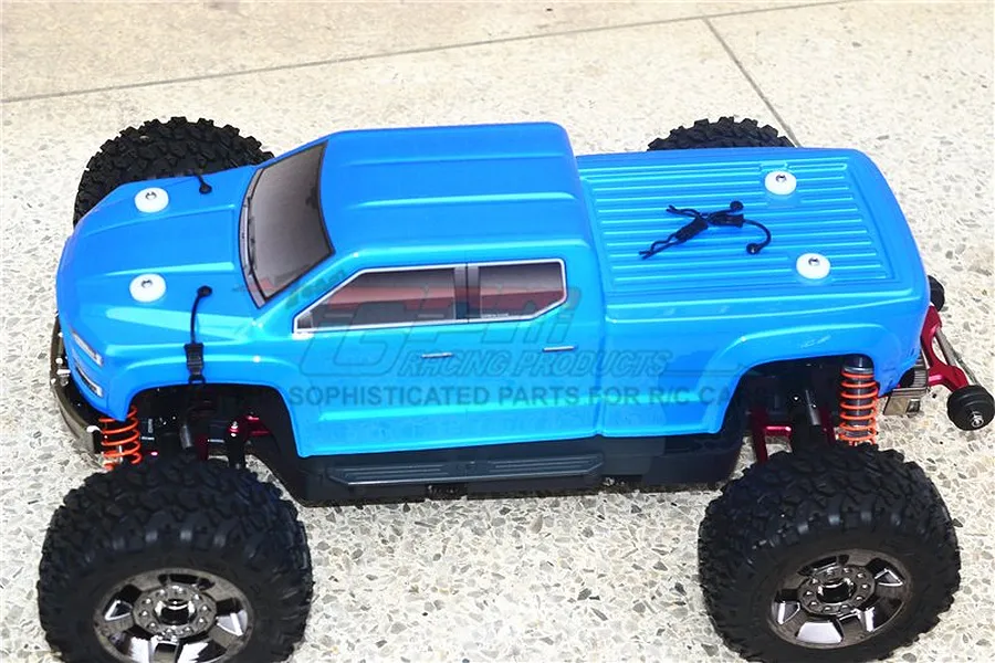 GPM Blue ARRMA Granite Front &amp;amp; Rear Magnetic Body Mount Set image 37395