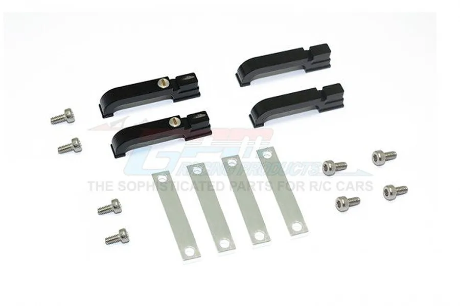 GPM Black Aluminium TRX-4 Defender Door Handle Set image 37432