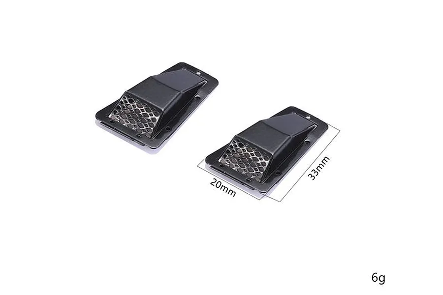 GPM Black Steel TRX-4 Bonnet Vent Set Type A image 37449