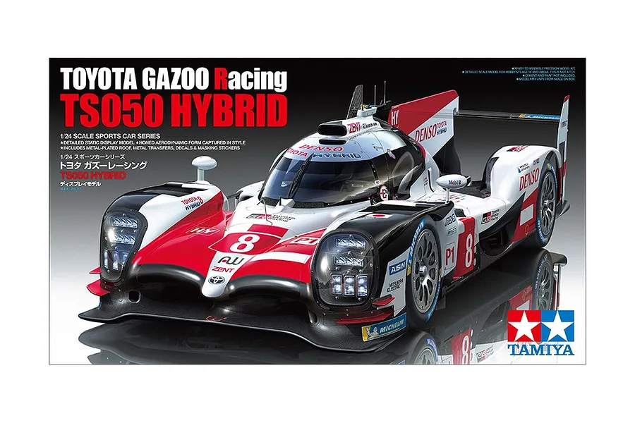 Tamiya 1/24 Toyota GAZOO Racing TS050 Hybrid Scaled Plastic Model Kit image 37464