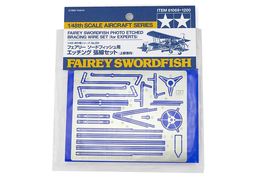Tamiya 1/48 Fairey Swordfish Photo Etched Grille Set image 37487
