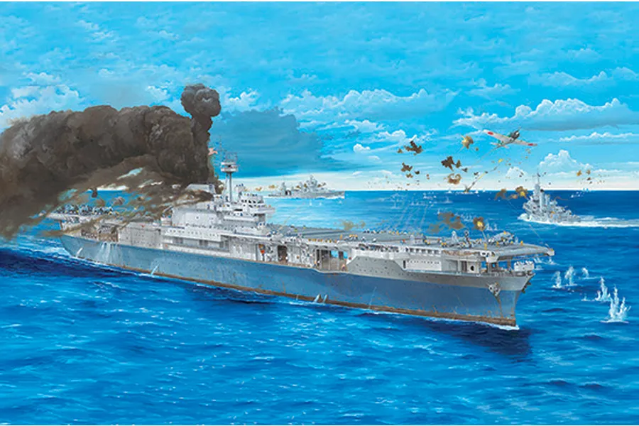 Trumpeter 1/200 USS York CV-5 Aircraft Carrier Plastic Model Kit image 37531