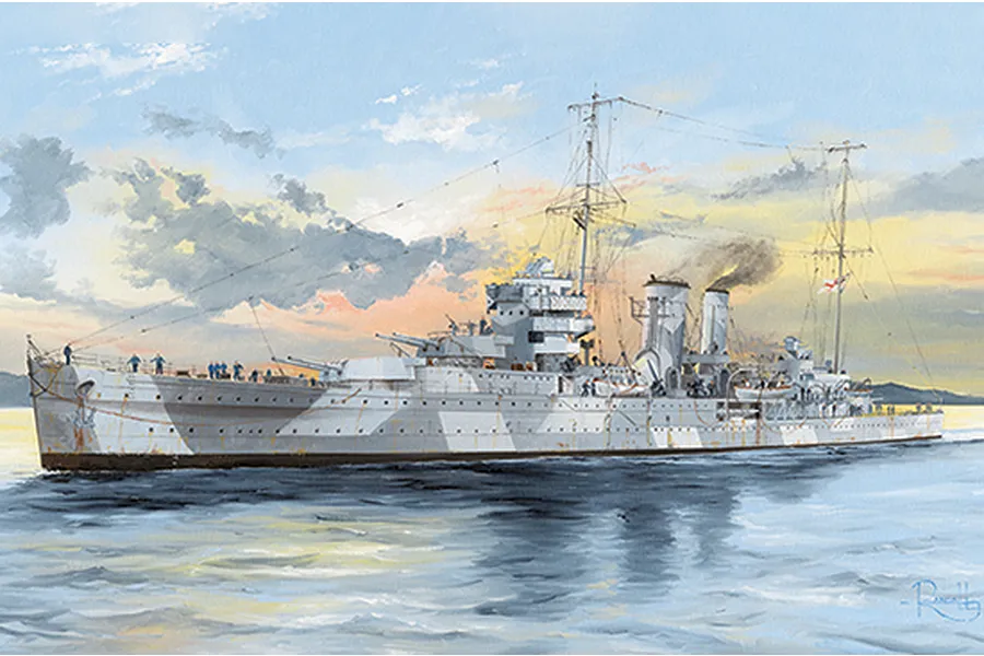 Trumpeter 1/350 HMS York Heavy Cruiser Plastic Model Kit image 37537
