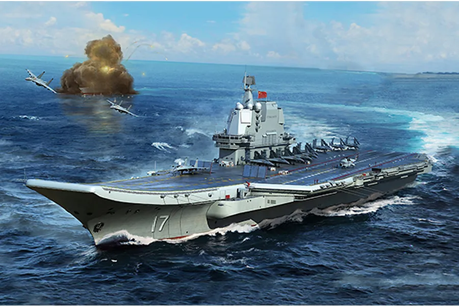 Trumpeter 1/700 PLA Navy Type 002 Aircraft Carrier Plastic Model Kit image 37547