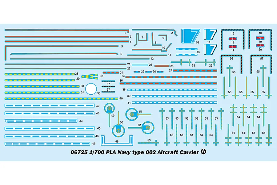 Trumpeter 1/700 PLA Navy Type 002 Aircraft Carrier Plastic Model Kit image 37549