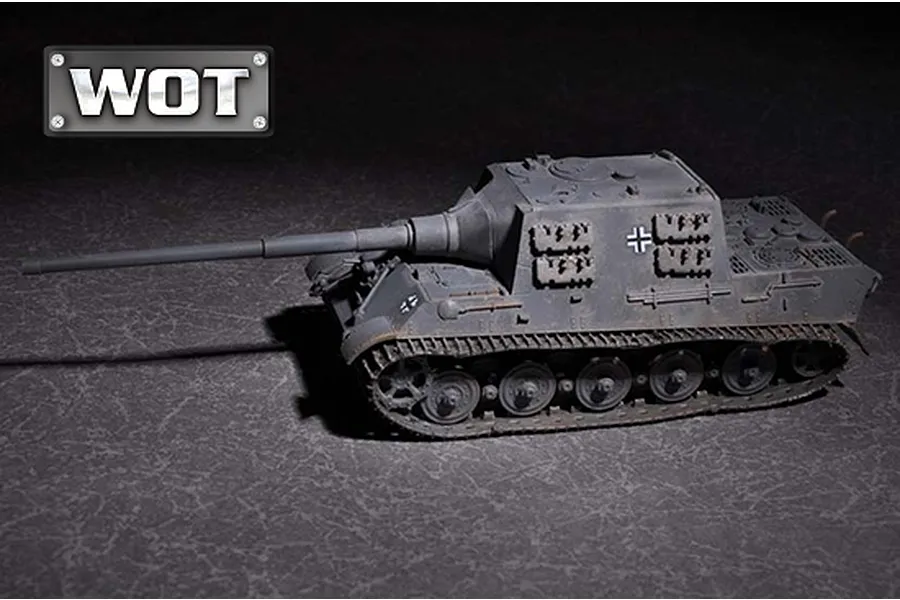 Trumpeter 1/72 German JagdTiger w/ 128mm pak 44L-61 Tank Scaled Plastic Model Kit image 1