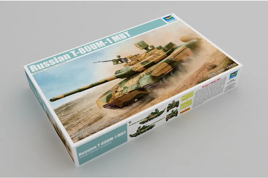 Trumpeter 1/35 Russian T-80UM Main Battle Tank Scaled Plastic Model Kit image 37587