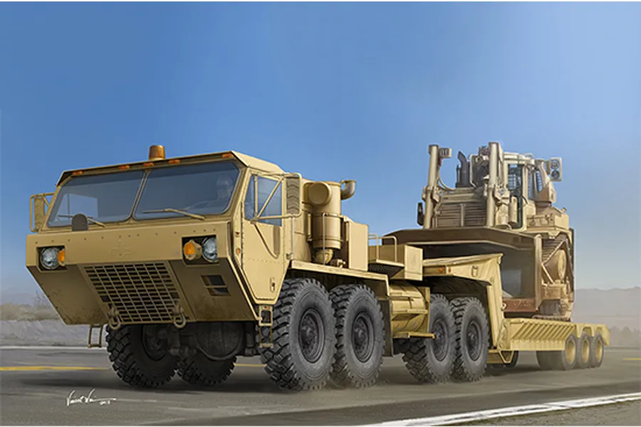 Trumpeter 1/35 M983A2 HEMTT w/ M870A1 Semi-Trailer Truck Scaled Plastic Model Kit image 37595