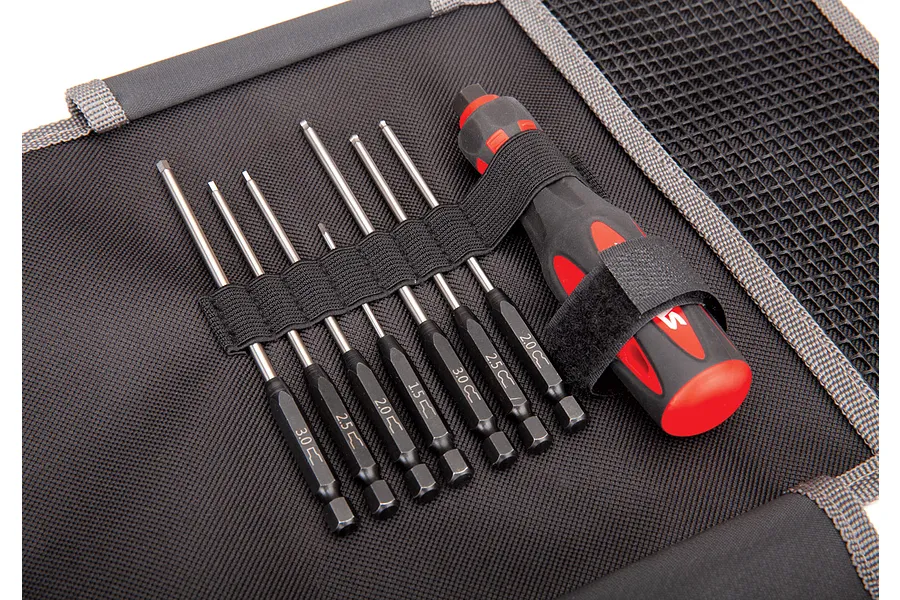 Traxxas Premium Metric 1/4&amp;quot; Hex Bit Master Tool Set 7Pcs image 37640