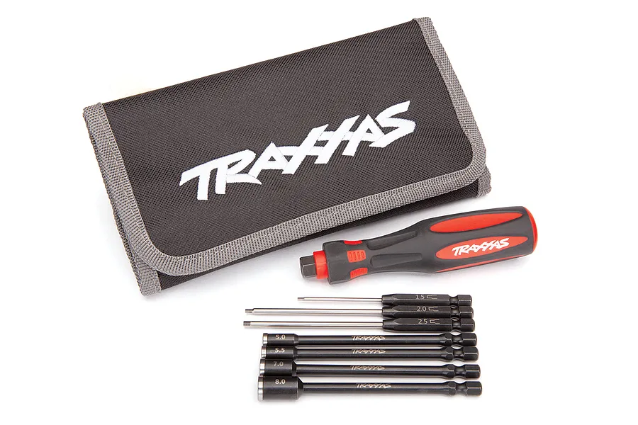 Traxxas Premium Metric 1/4&amp;quot; Hex and Nut Driver Essentials Set Tool Set 7Pcs image 37645