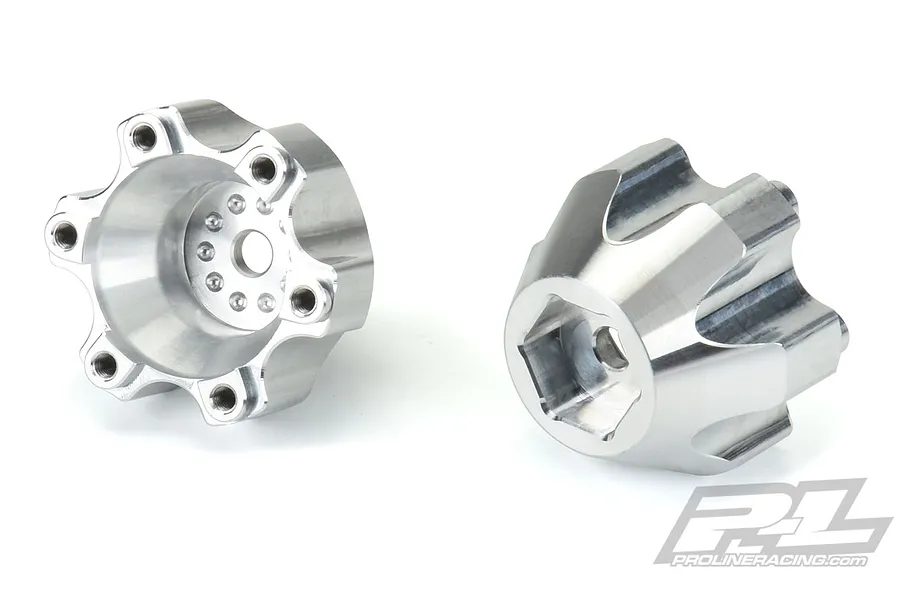 Pro-Line Silver Aluminium 6x30mm to 14mm Hex Adapters 2Pcs image 37683