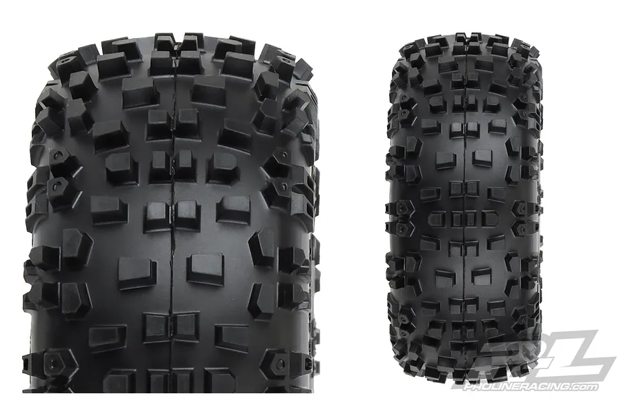 Pro-Line 2.8&amp;quot; Badlands Tyres on Black Raid Rims - Glued Wheels 2Pcs image 37705