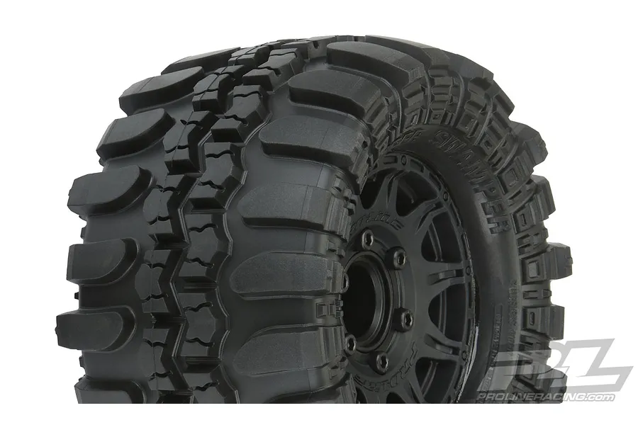 Pro-Line 2.8&amp;quot; Interco TSL SX Super Swamper Tyres on Black Raid Rims - Glued Wheels 2Pcs image 37712