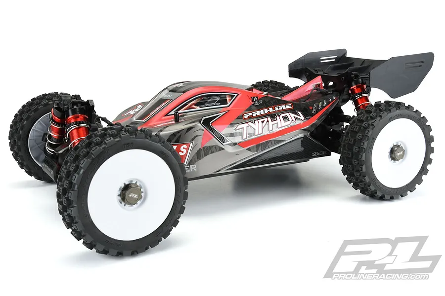 Pro-Line 3.3&amp;quot; Badlands MX M2 (Medium) Tyres on White Dish Rims - Glued Buggy Wheels 2Pcs image 37724