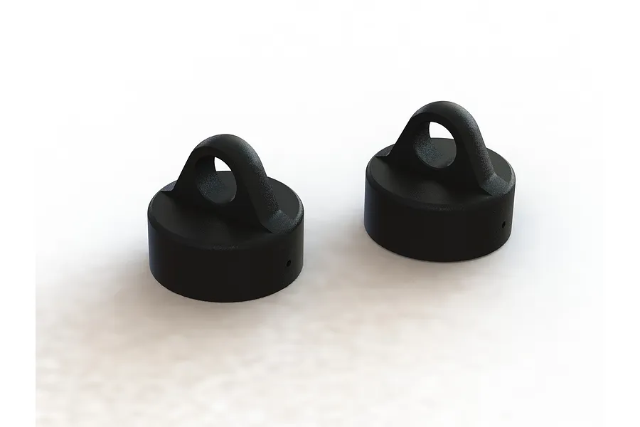 ARRMA Black Aluminium Shock Caps 2Pcs image 37744
