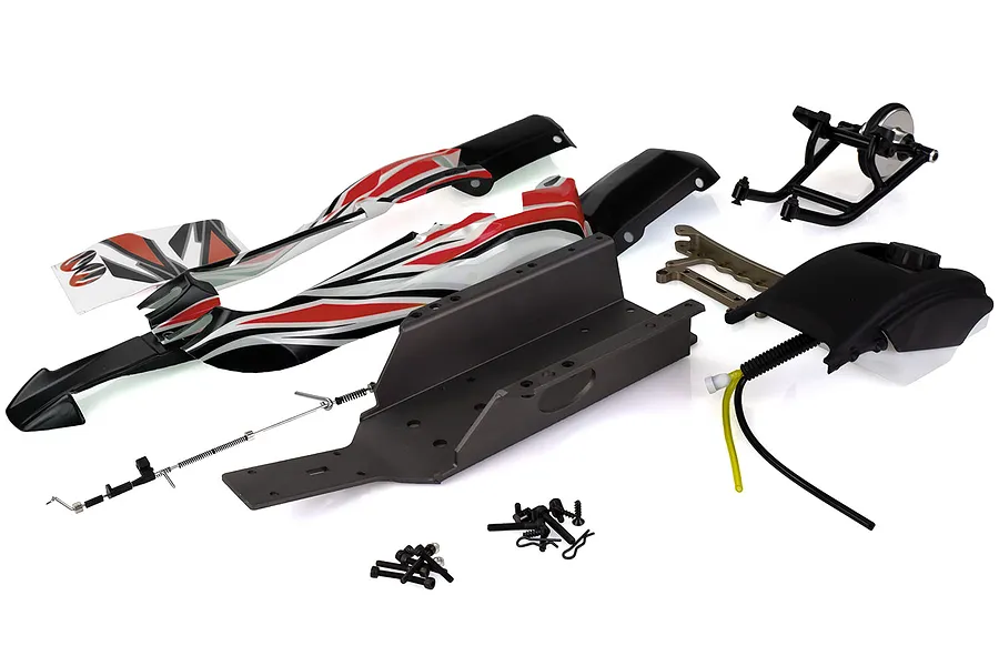 Rovan Red Baja 5B Shorty Q Conversion Kit w/ Wheelie Bar image 37751