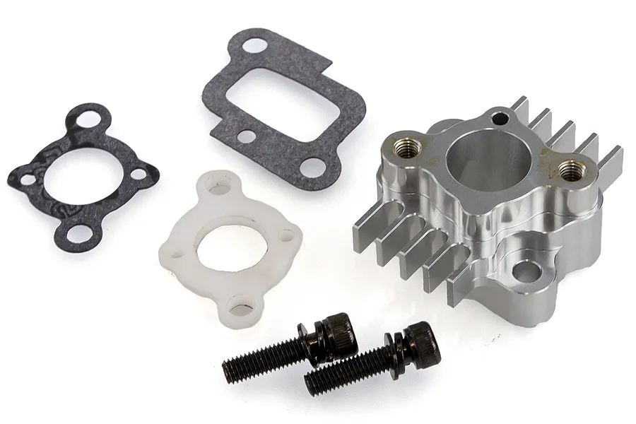 Rovan Silver Aluminium 32cc, 36cc &amp;amp; 45cc Intake Manifold Set image 37778