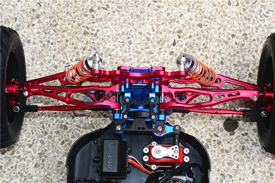 GPM Red Aluminium ARRMA Kraton Suspension &amp;amp; Drive Shaft Kit image 37836