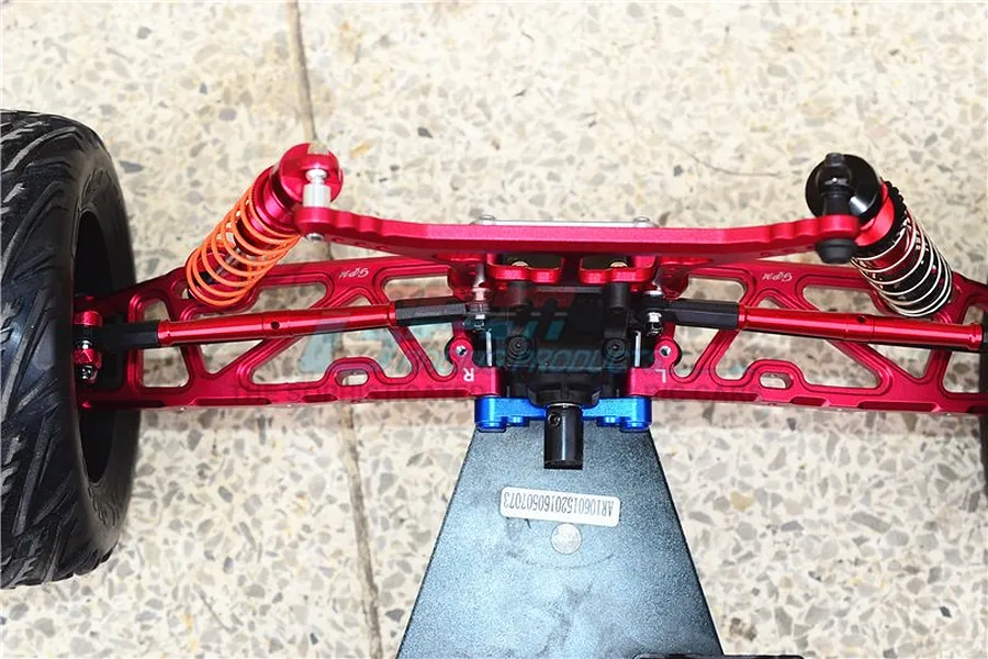 GPM Red Aluminium ARRMA Kraton Suspension &amp;amp; Drive Shaft Kit image 37837