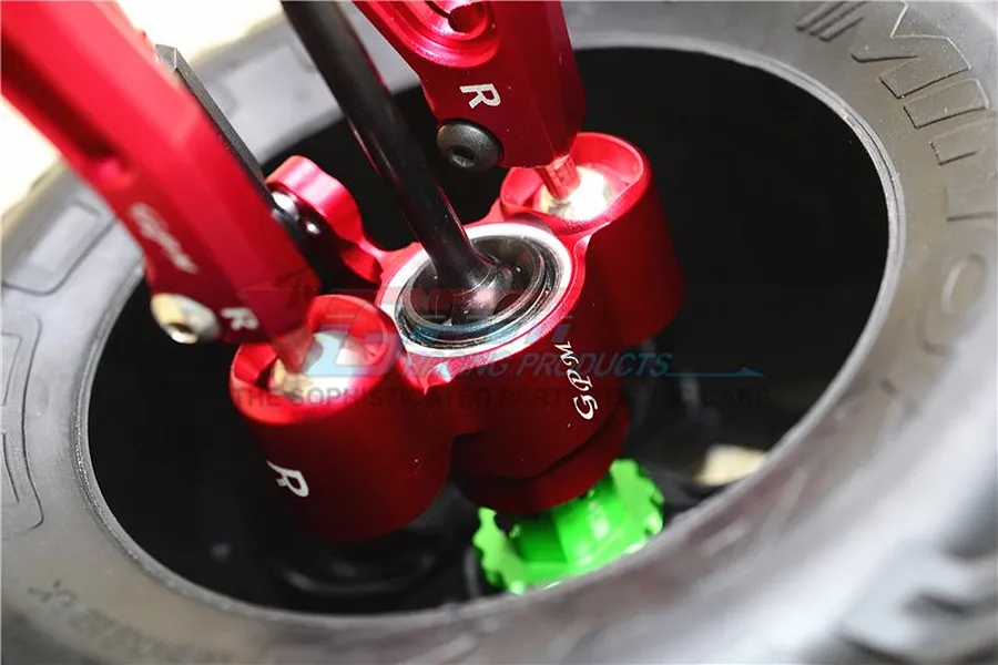 GPM Red Aluminium ARRMA Kraton Suspension &amp;amp; Drive Shaft Kit image 37838