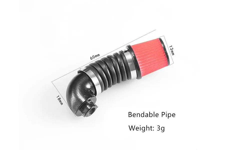 GPM 1/10 Scale V8 6.2L LS3 Engine Air Intake w/ Pod Filter &amp;amp; Pipping image 2