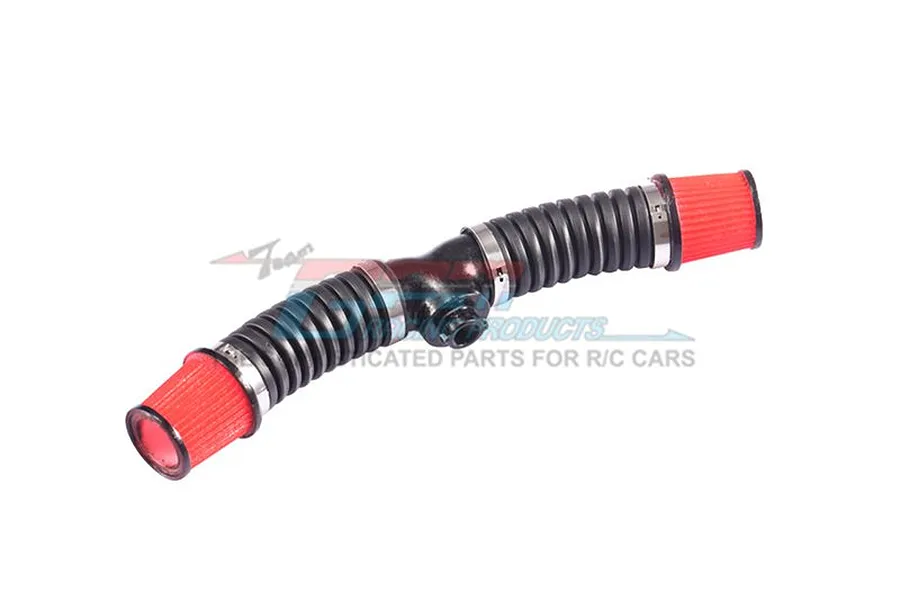 GPM 1/10 Scale V8 6.2L LS3 Engine Twin Air Intake w/ Pod Filters &amp;amp; Pipping image 2