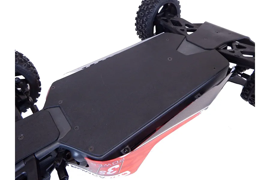 T-Bone Racing Black ARRMA Kraton 4S, Big Rock 3S, Typhon 3S &amp;amp; Senton 3S Chassis Skid Plate image 37897