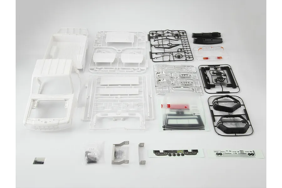 Killerbody 1/10 Toyota Land Cruiser 70 Hard Body Kit with Accessories - White image 37986