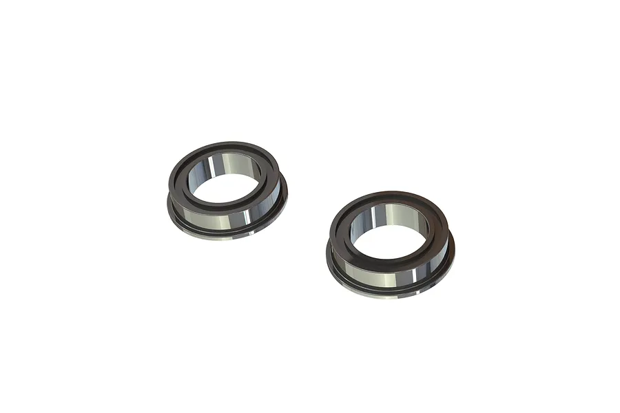 ARRMA 10x15x4mm Metal Shielded Flanged Ball Bearings 2Pcs image 38152