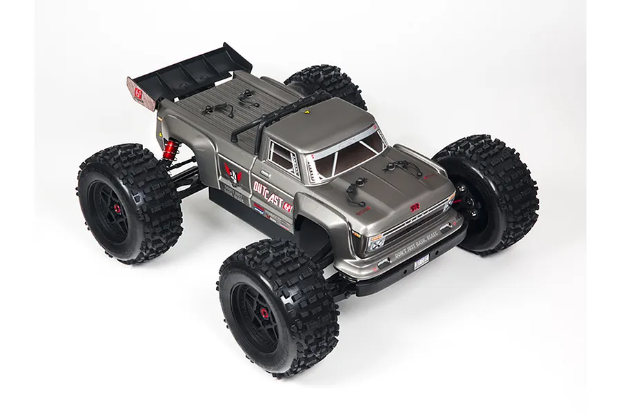 ARRMA 1/8 OUTCAST Dark Silver Painted Body Shell image 38213