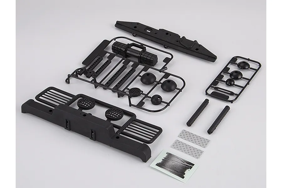 Killerbody Black Aluminium TRX-4 &amp;amp; SCX10 II Front Bumper image 1