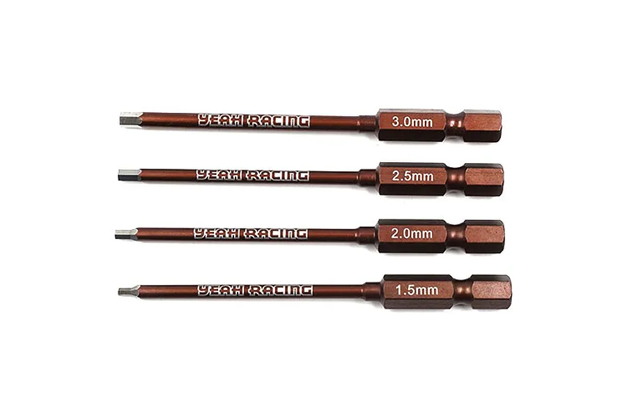 Yeah Racing 1/4&amp;quot; 1.5, 2.0, 2.5, 3.0mm Hex Tip Set 4Pcs image 38321