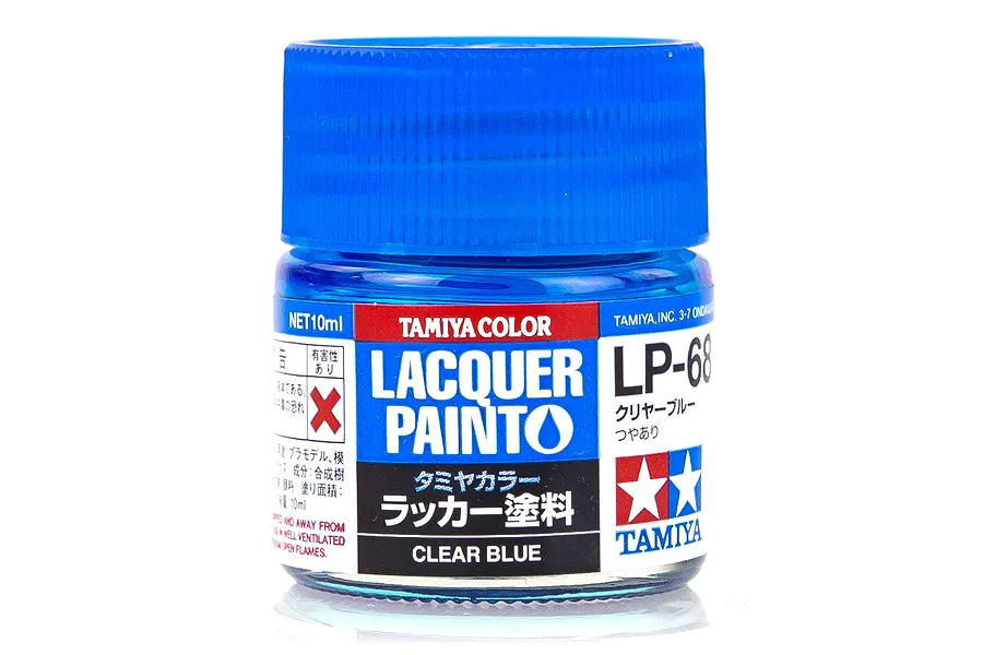 Tamiya LP-68 Clear Blue Lacquer Paint 10ml image 38328