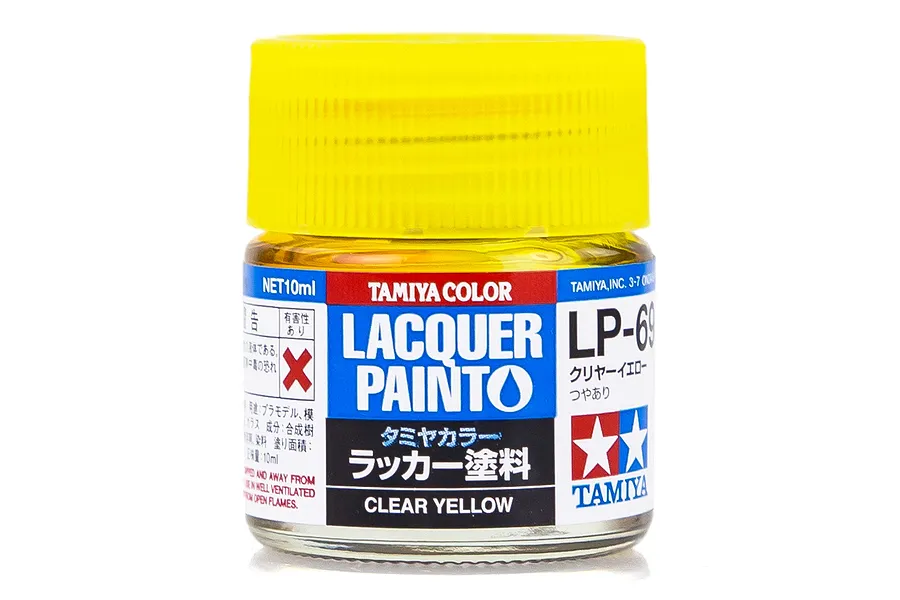 Tamiya LP-69 Clear Yellow Lacquer Paint 10ml image 38330