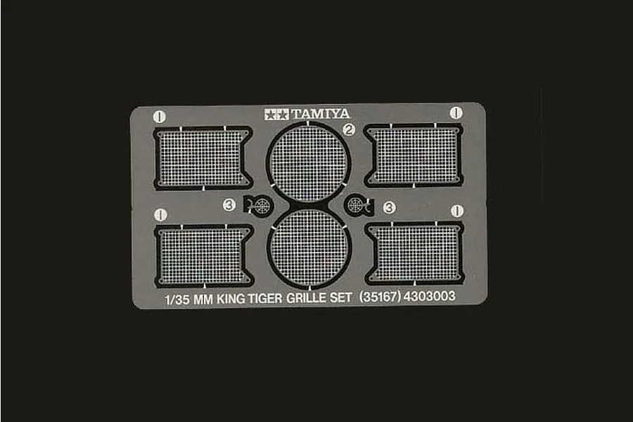 Tamiya 1/35 German King Tiger Photo Etched Grille Set image 38333