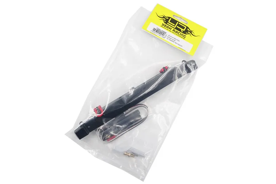 Yeah Racing Black Aluminium TRX-4 &amp;amp; SCX10 II Rear Bumper w/ LED Lights &amp;amp; Tow Hook image 38425
