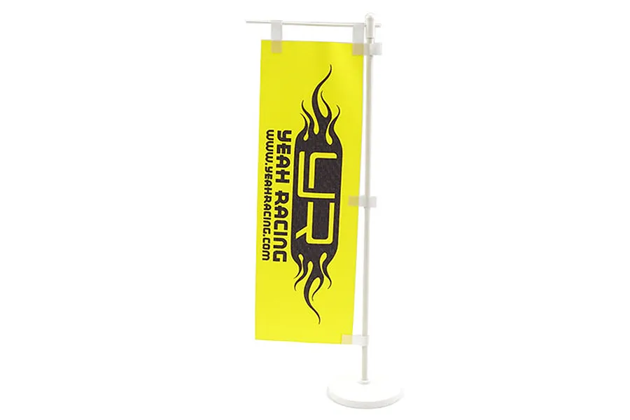Yeah Racing Yellow Flag w/ Plastic Stand image 38438
